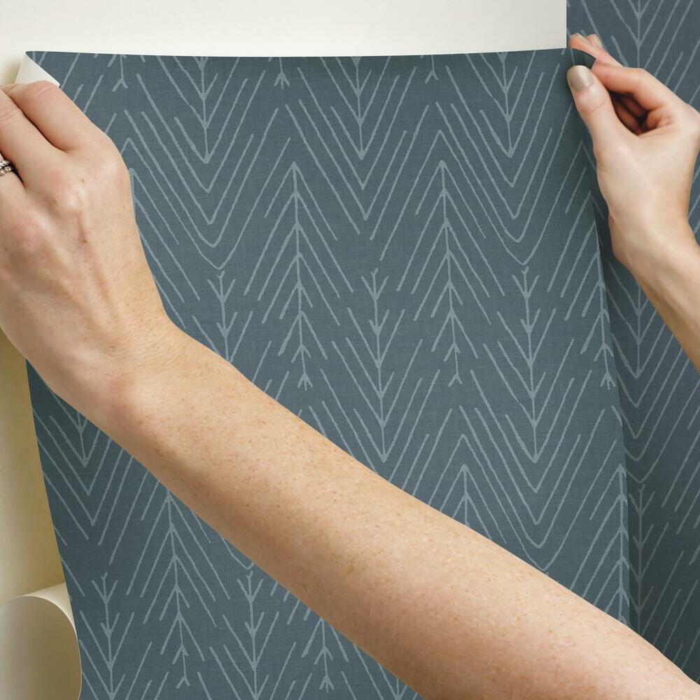 Twig Hygge Herringbone Peel and Stick Wallpaper Peel and Stick Wallpaper RoomMates   