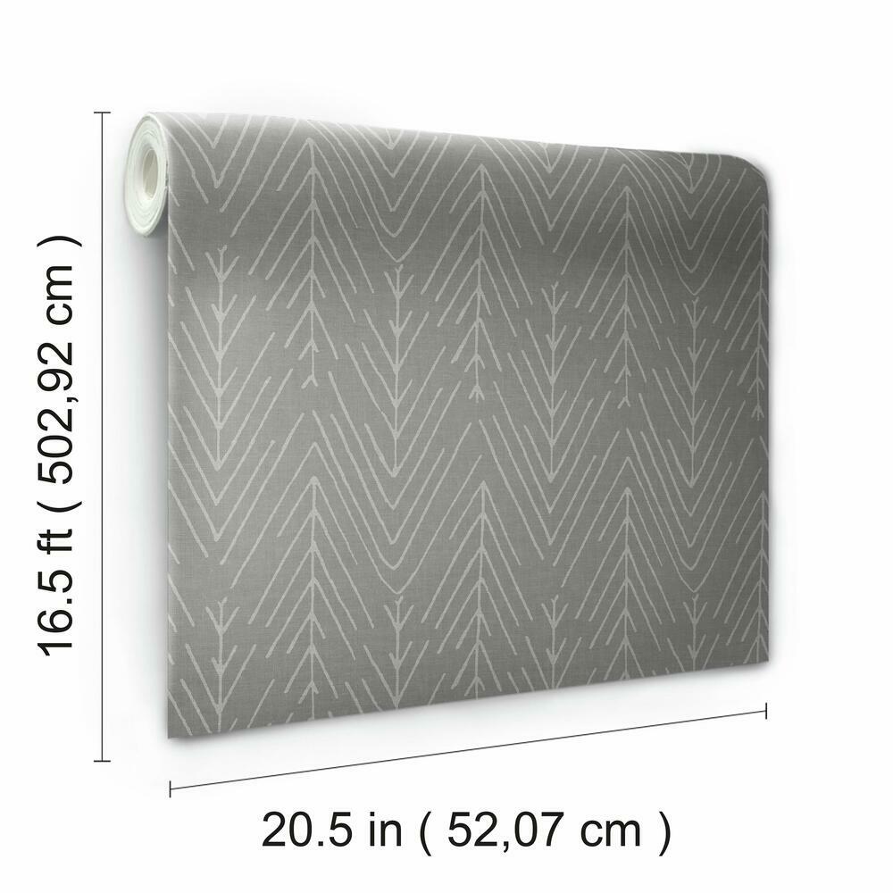 Twig Hygge Herringbone Peel and Stick Wallpaper Peel and Stick Wallpaper RoomMates   
