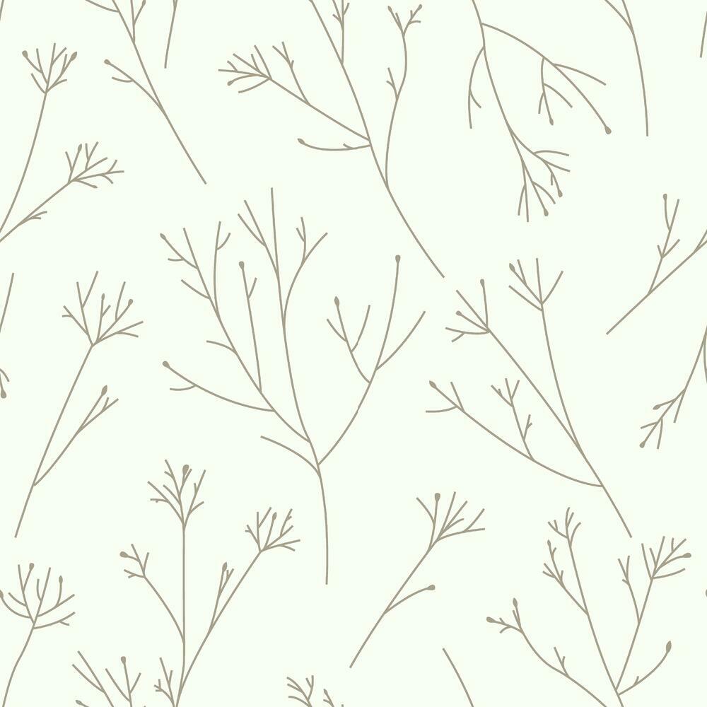 Twigs Peel and Stick Wallpaper Peel and Stick Wallpaper RoomMates Roll Brown 