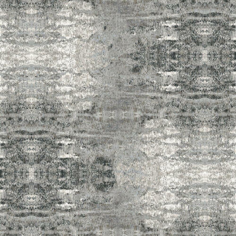Sarong Print Peel and Stick Wallpaper Peel and Stick Wallpaper RoomMates Roll Grey 