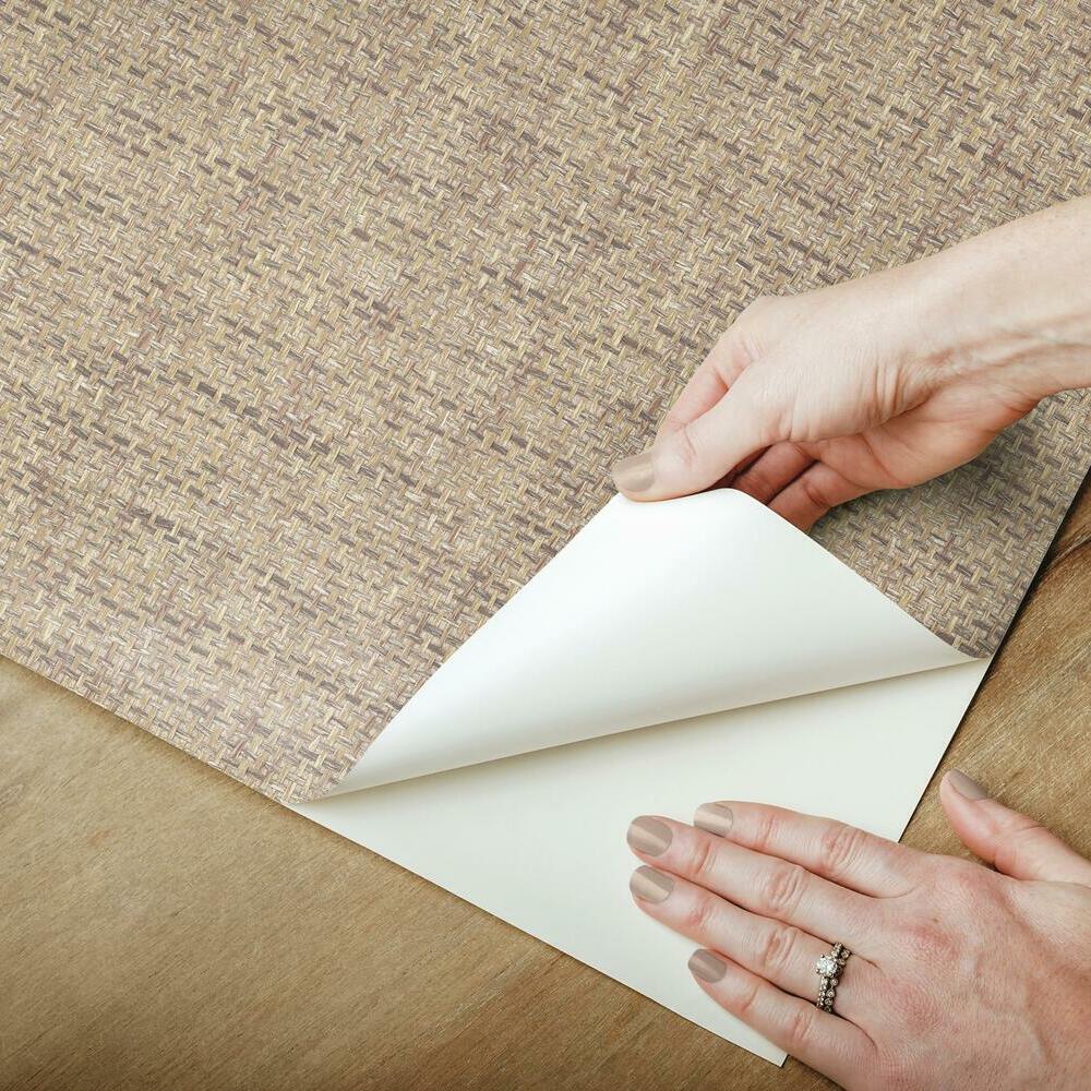 Faux Grasscloth Weave Peel and Stick Wallpaper Peel and Stick Wallpaper RoomMates   