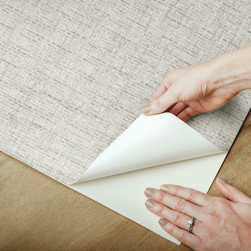 Faux Grasscloth Weave Peel and Stick Wallpaper Peel and Stick Wallpaper RoomMates   