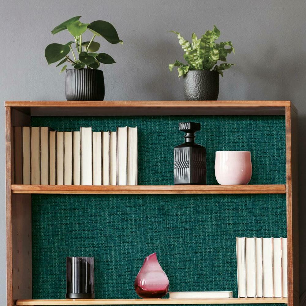 Faux Grasscloth Weave Peel and Stick Wallpaper Peel and Stick Wallpaper RoomMates   
