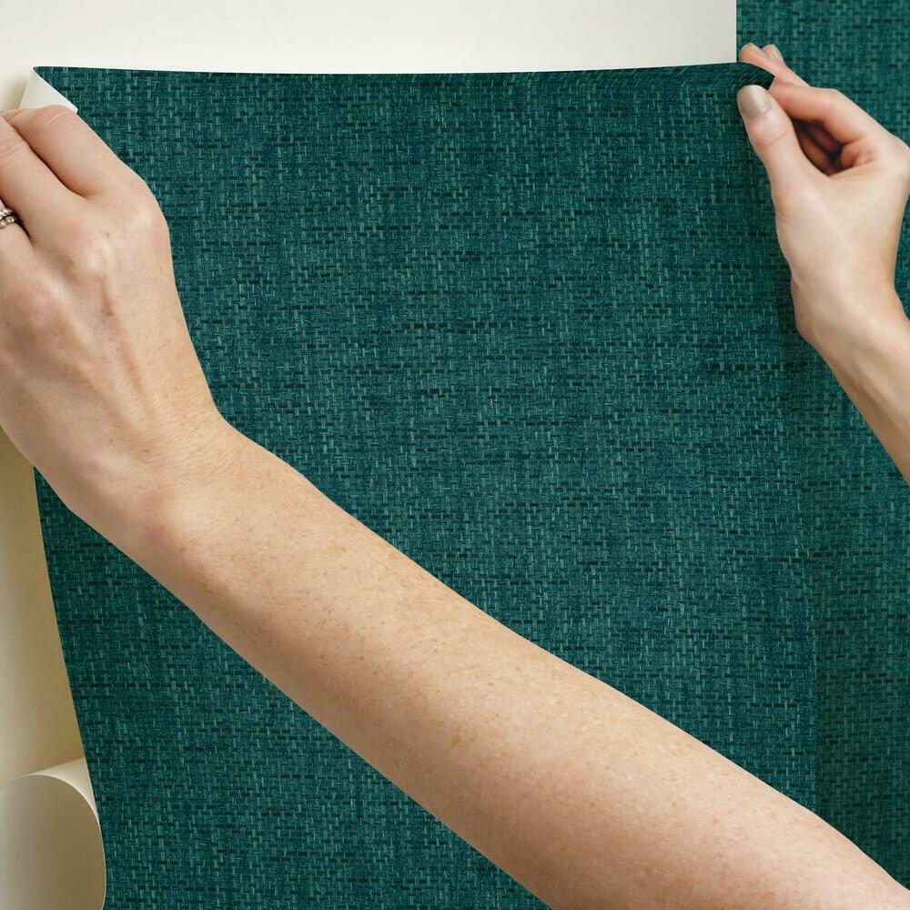Faux Grasscloth Weave Peel and Stick Wallpaper Peel and Stick Wallpaper RoomMates   