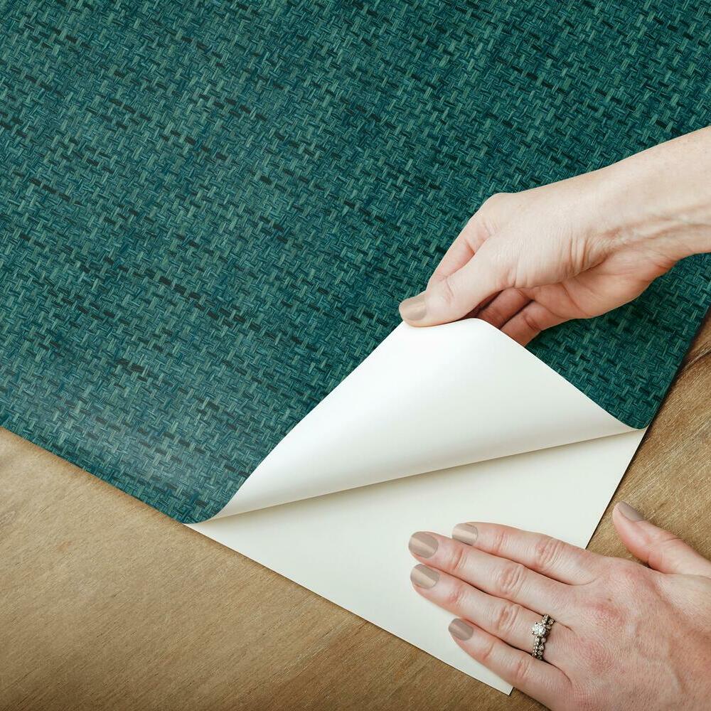 Faux Grasscloth Weave Peel and Stick Wallpaper Peel and Stick Wallpaper RoomMates   