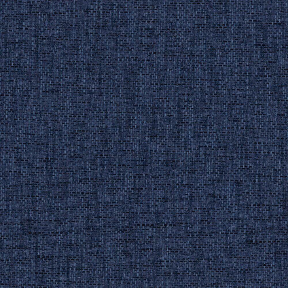 Faux Grasscloth Weave Peel and Stick Wallpaper Peel and Stick Wallpaper RoomMates Roll Navy 