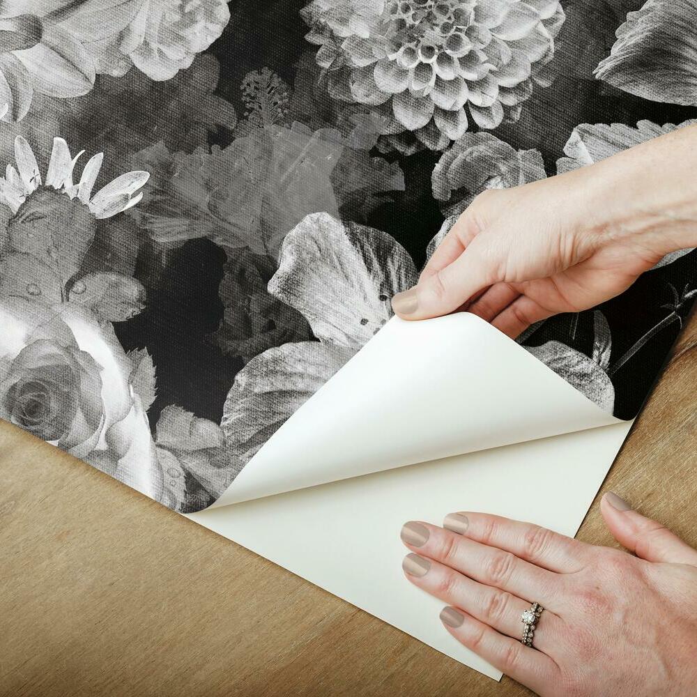 Vintage Floral Blooms Peel and Stick Wallpaper Peel and Stick Wallpaper RoomMates   