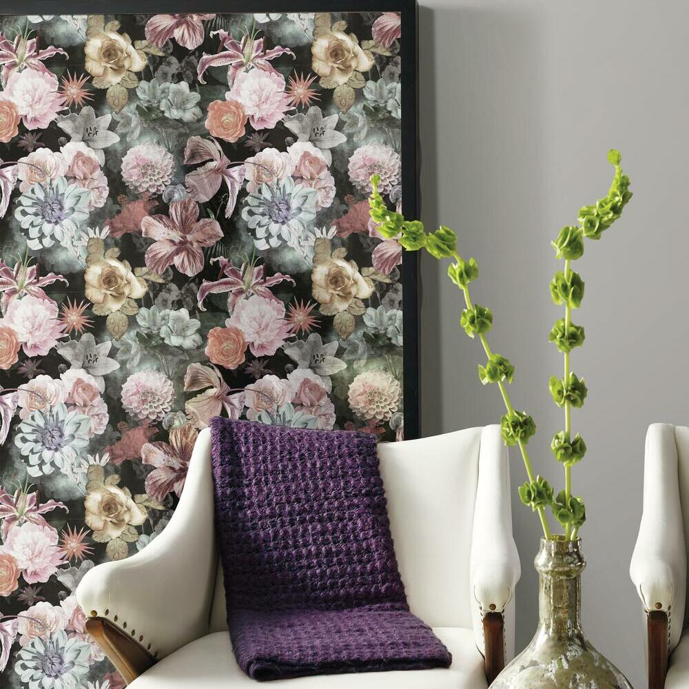 Vintage Floral Blooms Peel and Stick Wallpaper Peel and Stick Wallpaper RoomMates   