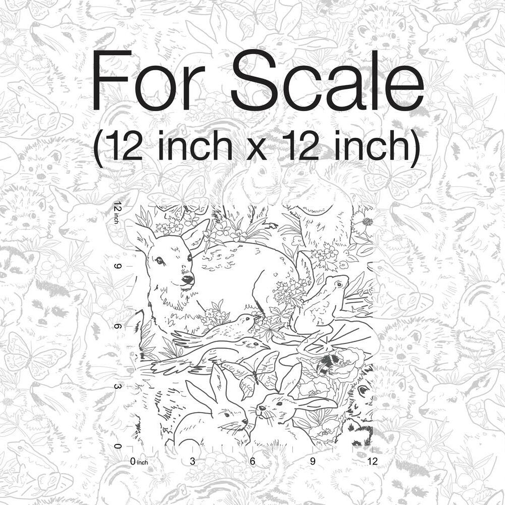 Woodland Sketch Peel and Stick Wallpaper Peel and Stick Wallpaper RoomMates   