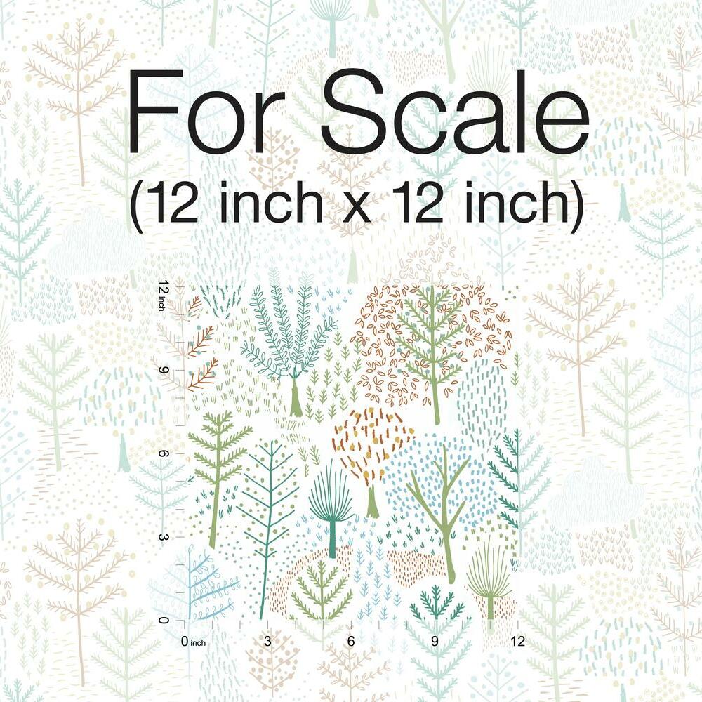 Folklore Trees Peel and Stick Wallpaper Peel and Stick Wallpaper RoomMates   