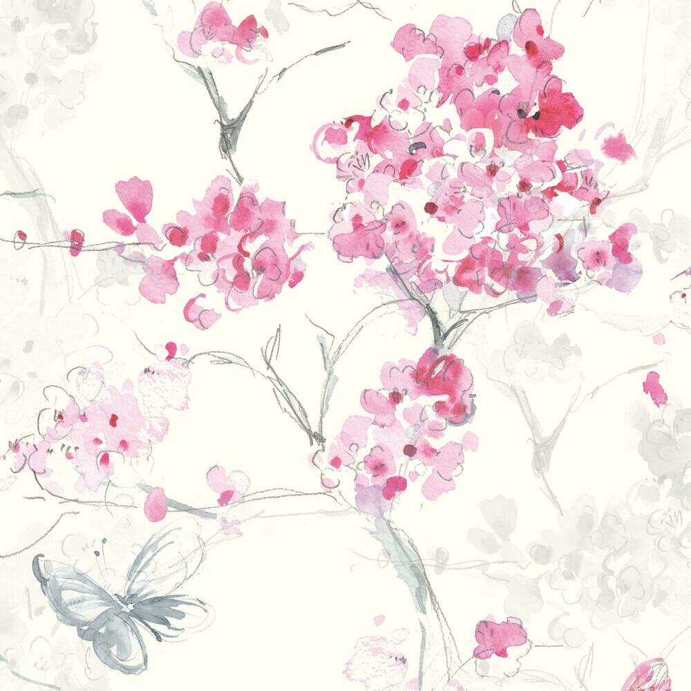 Spring Cherry Blossoms Peel and Stick Wallpaper Peel and Stick Wallpaper RoomMates