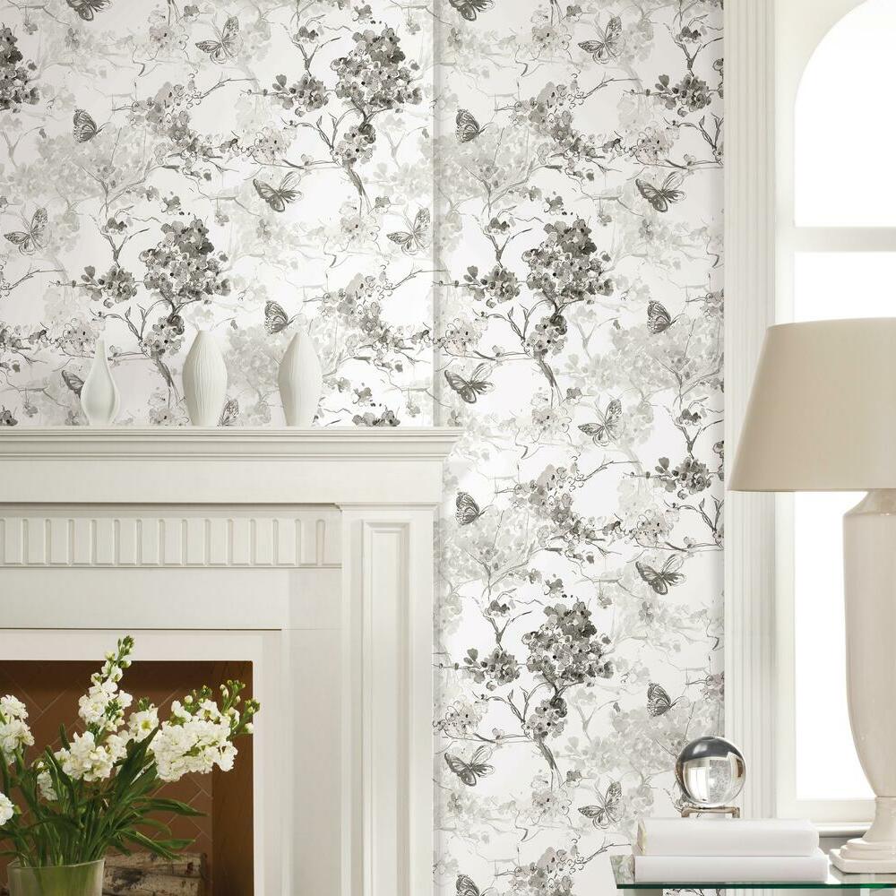 Spring Cherry Blossoms Peel and Stick Wallpaper Peel and Stick Wallpaper RoomMates   
