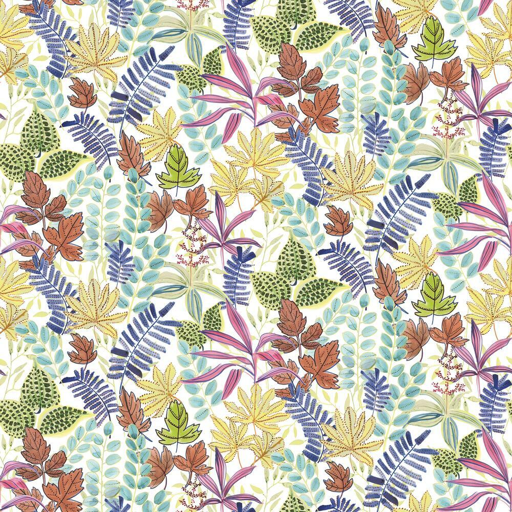 Watercolor Tropics Peel and Stick Wallpaper Peel and Stick Wallpaper RoomMates Roll Purple 