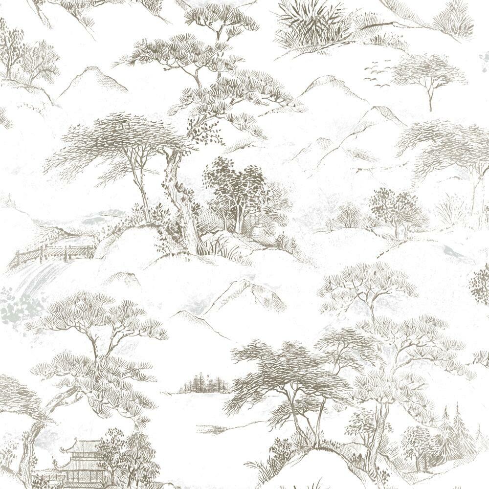 Oriental Toile Peel and Stick Wallpaper Peel and Stick Wallpaper RoomMates