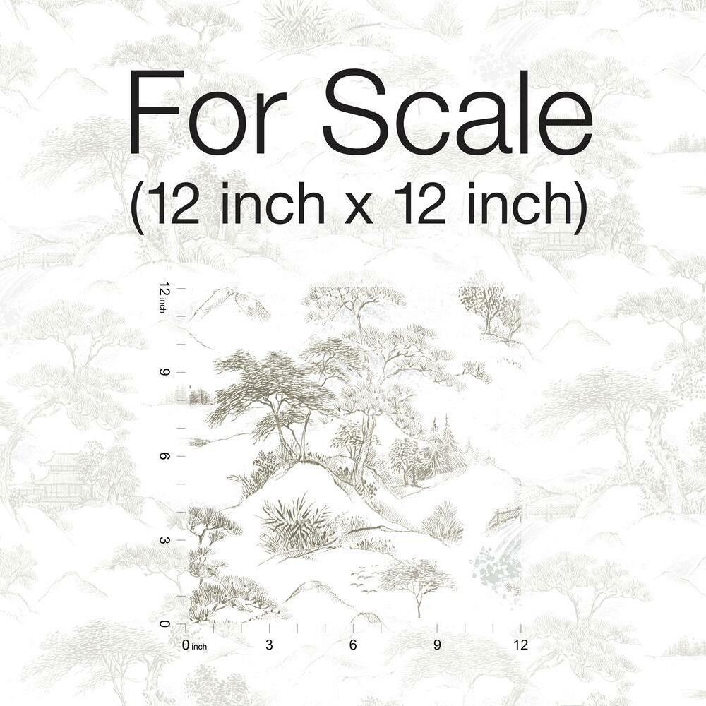 Oriental Toile Peel and Stick Wallpaper Peel and Stick Wallpaper RoomMates   