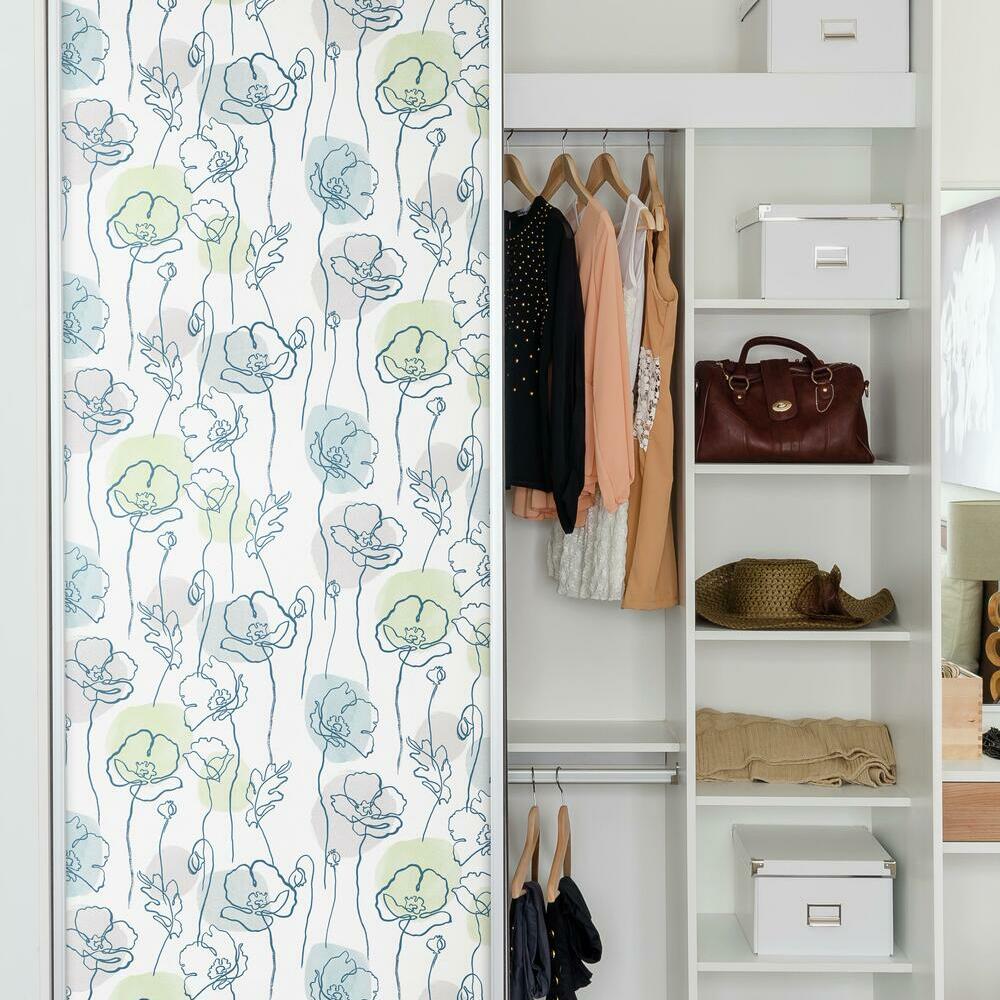 Lisa Audit Modern Poppy Peel and Stick Wallpaper Peel and Stick Wallpaper RoomMates   