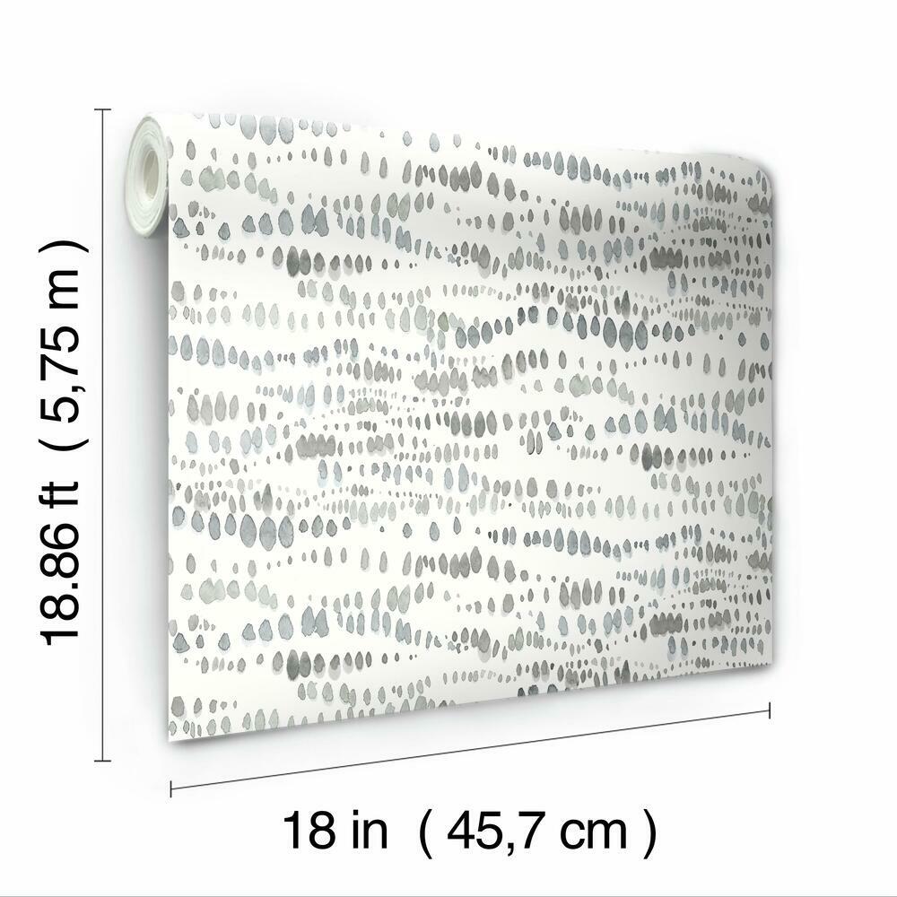Lisa Audit Dotted Line Peel and Stick Wallpaper Peel and Stick Wallpaper RoomMates   
