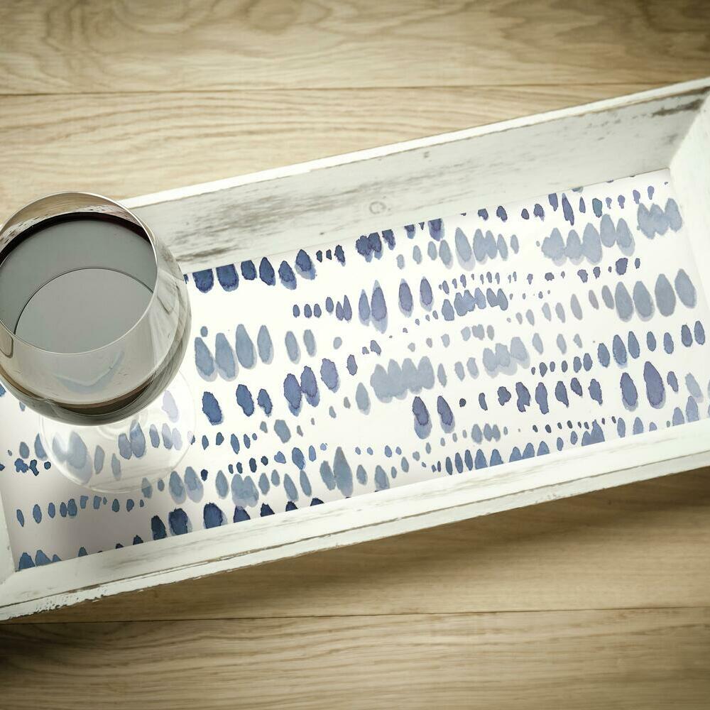 Lisa Audit Dotted Line Peel and Stick Wallpaper Peel and Stick Wallpaper RoomMates   