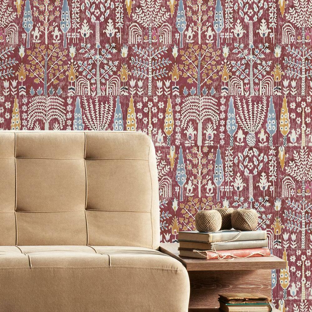 Persian Ikat Peel & Stick Wallpaper Peel and Stick Wallpaper RoomMates   