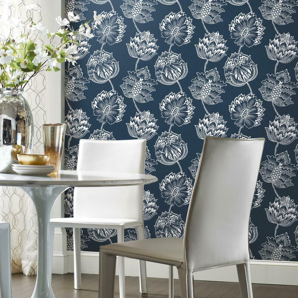 Batik Jacobean Peel and Stick Wallpaper Peel and Stick Wallpaper RoomMates   