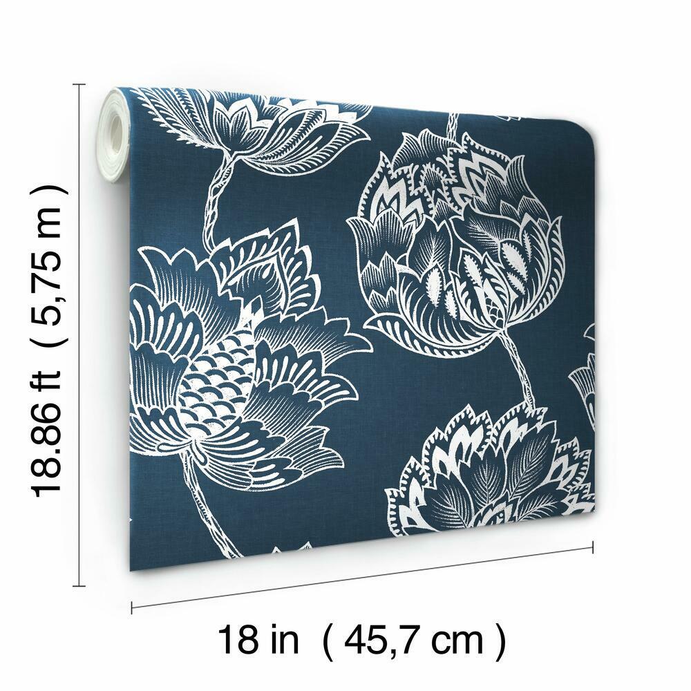 Batik Jacobean Peel and Stick Wallpaper Peel and Stick Wallpaper RoomMates   