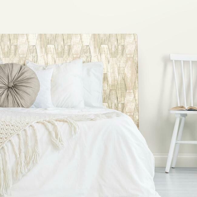 Wood Hexagon Tile Peel & Stick Wallpaper Peel and Stick Wallpaper RoomMates   