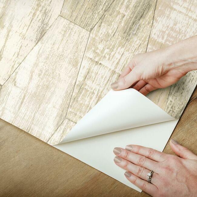 Wood Hexagon Tile Peel & Stick Wallpaper Peel and Stick Wallpaper RoomMates   