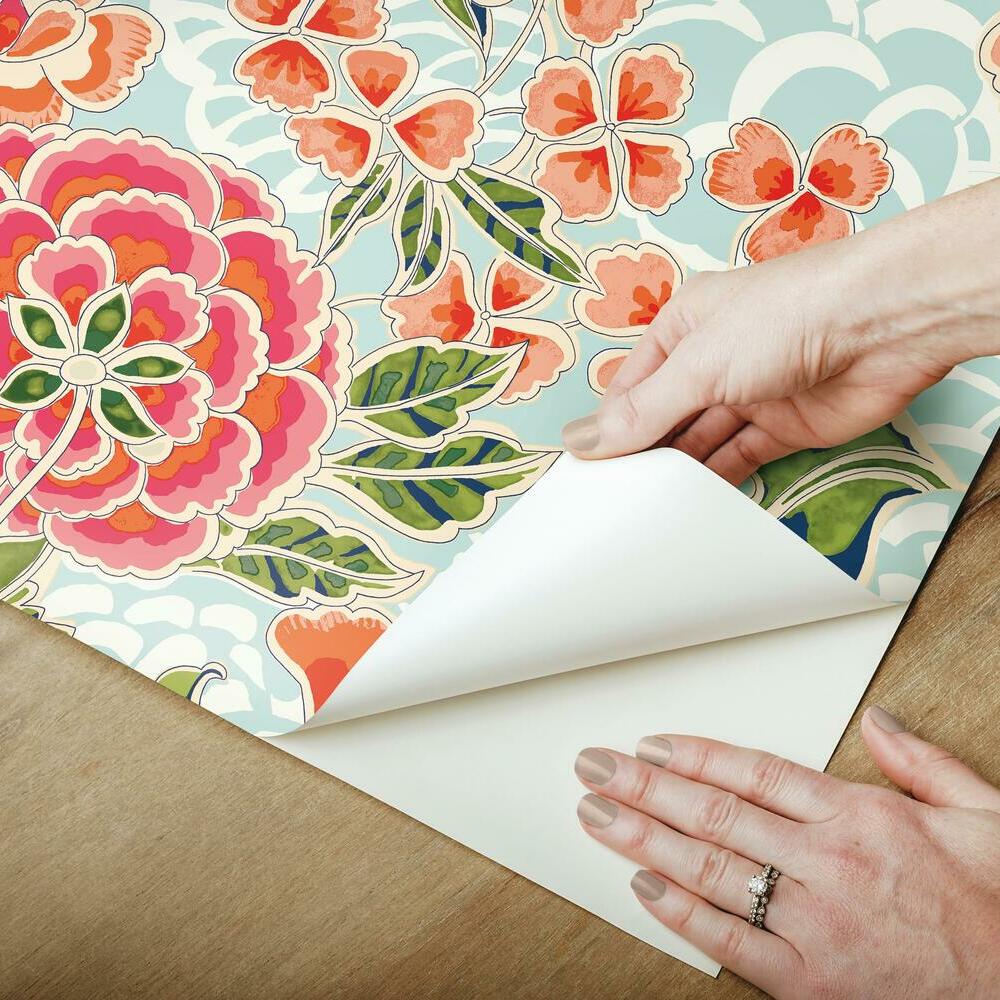Waverly Zen Garden Peel and Stick Wallpaper Peel and Stick Wallpaper RoomMates   
