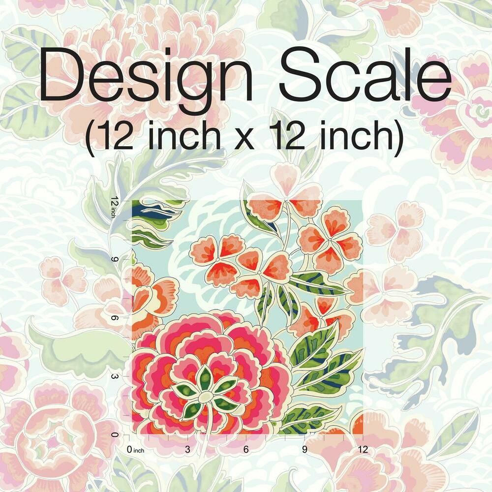 Waverly Zen Garden Peel and Stick Wallpaper Peel and Stick Wallpaper RoomMates   