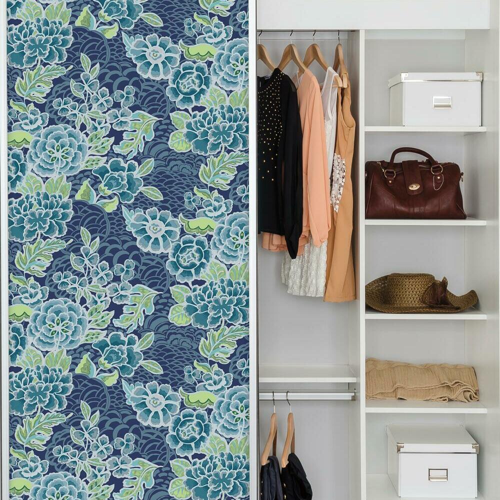 Waverly Zen Garden Peel and Stick Wallpaper Peel and Stick Wallpaper RoomMates   