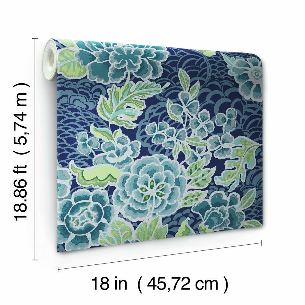Waverly Zen Garden Peel and Stick Wallpaper Peel and Stick Wallpaper RoomMates   