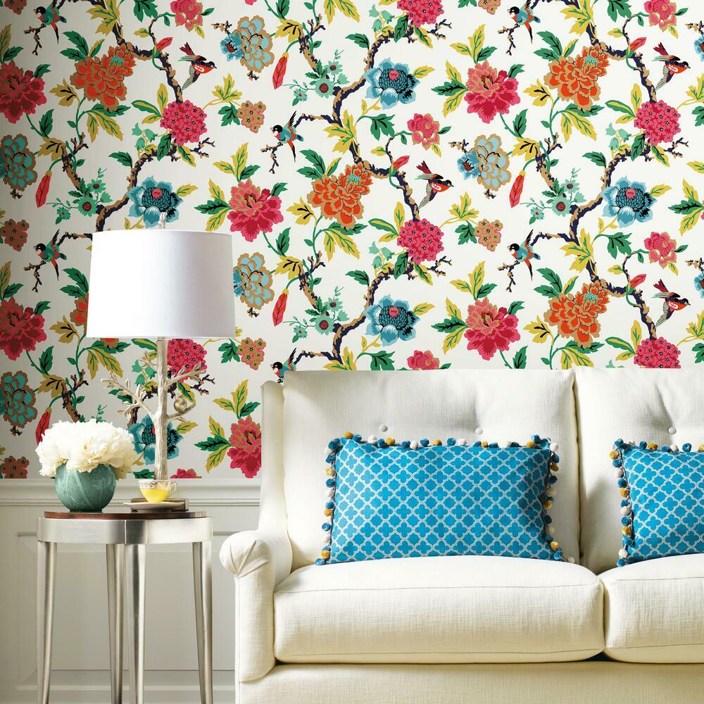 Waverly Candid Moments Peel & Stick Wallpaper Peel and Stick Wallpaper RoomMates   