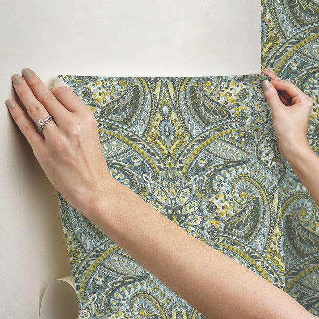 Waverly Swept Away Peel and Stick Wallpaper Peel and Stick Wallpaper RoomMates   
