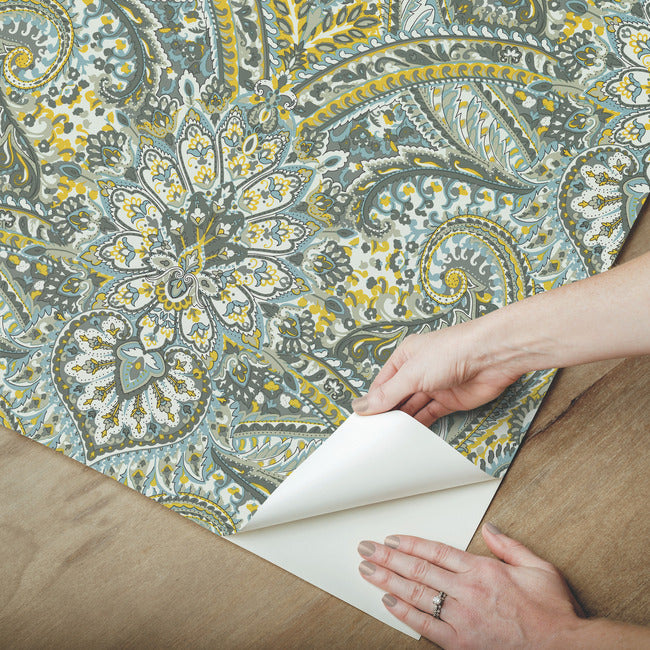 Waverly Swept Away Peel and Stick Wallpaper Peel and Stick Wallpaper RoomMates   