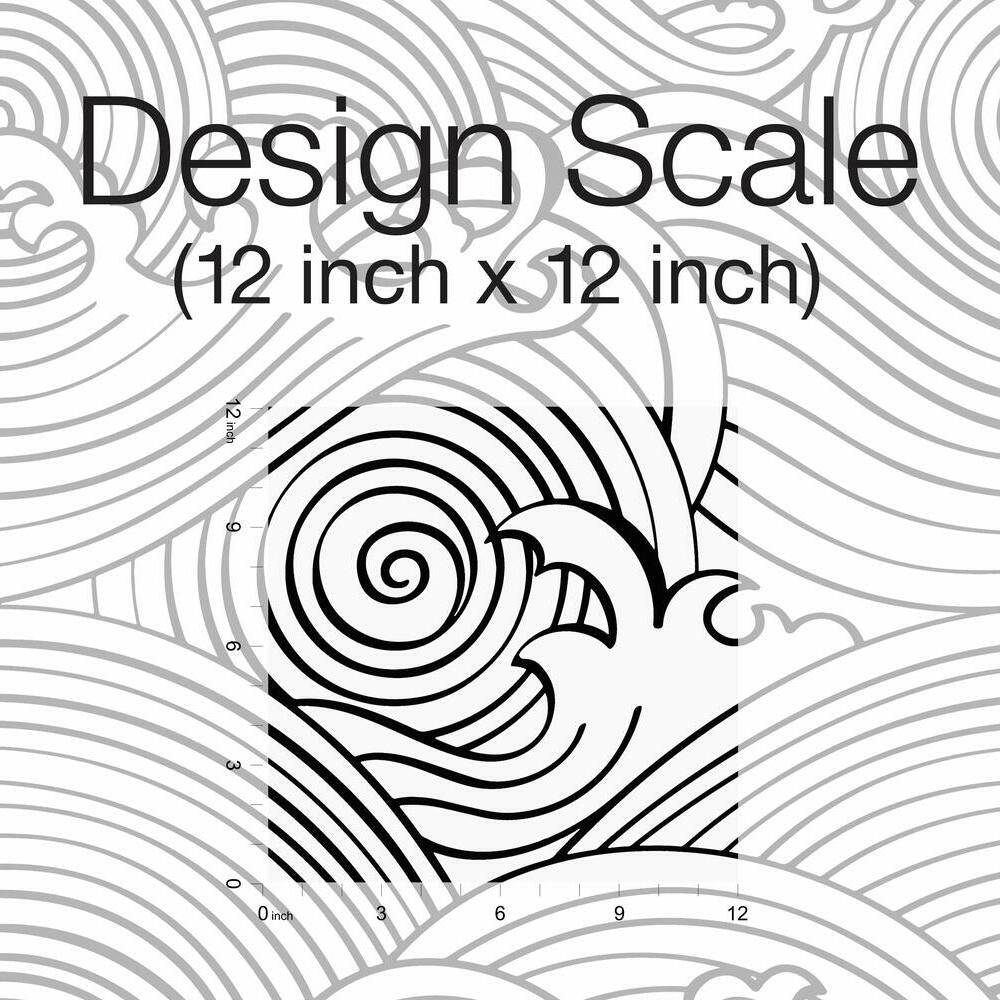 Asian Waves Peel & Stick Wallpaper Peel and Stick Wallpaper RoomMates   