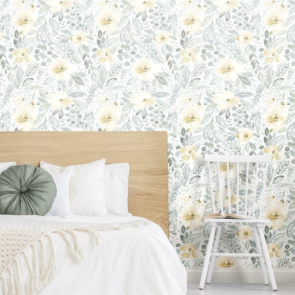 Clara Jean April Showers Peel and Stick Wallpaper Peel and Stick Wallpaper RoomMates   
