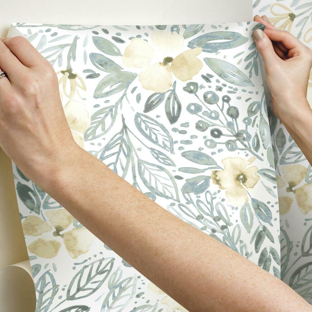 Clara Jean April Showers Peel and Stick Wallpaper Peel and Stick Wallpaper RoomMates   