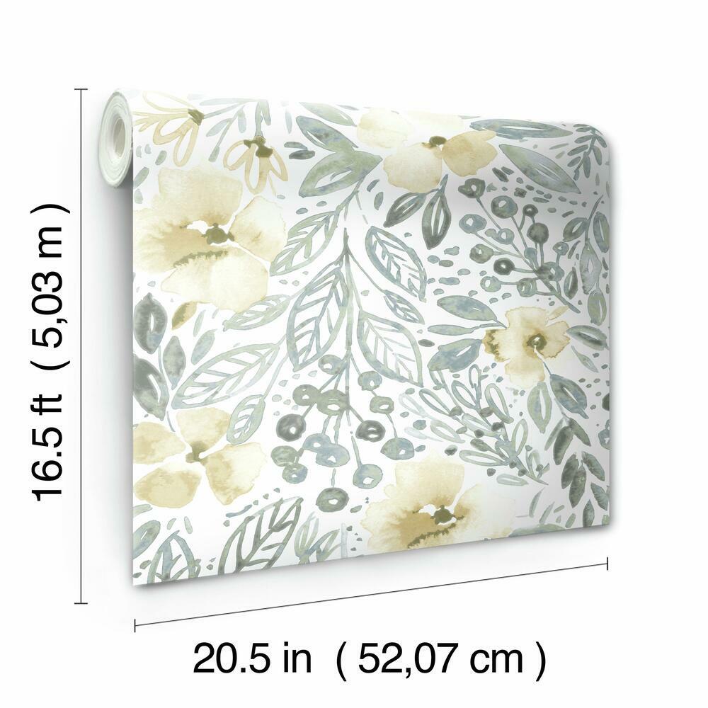 Clara Jean April Showers Peel and Stick Wallpaper Peel and Stick Wallpaper RoomMates   
