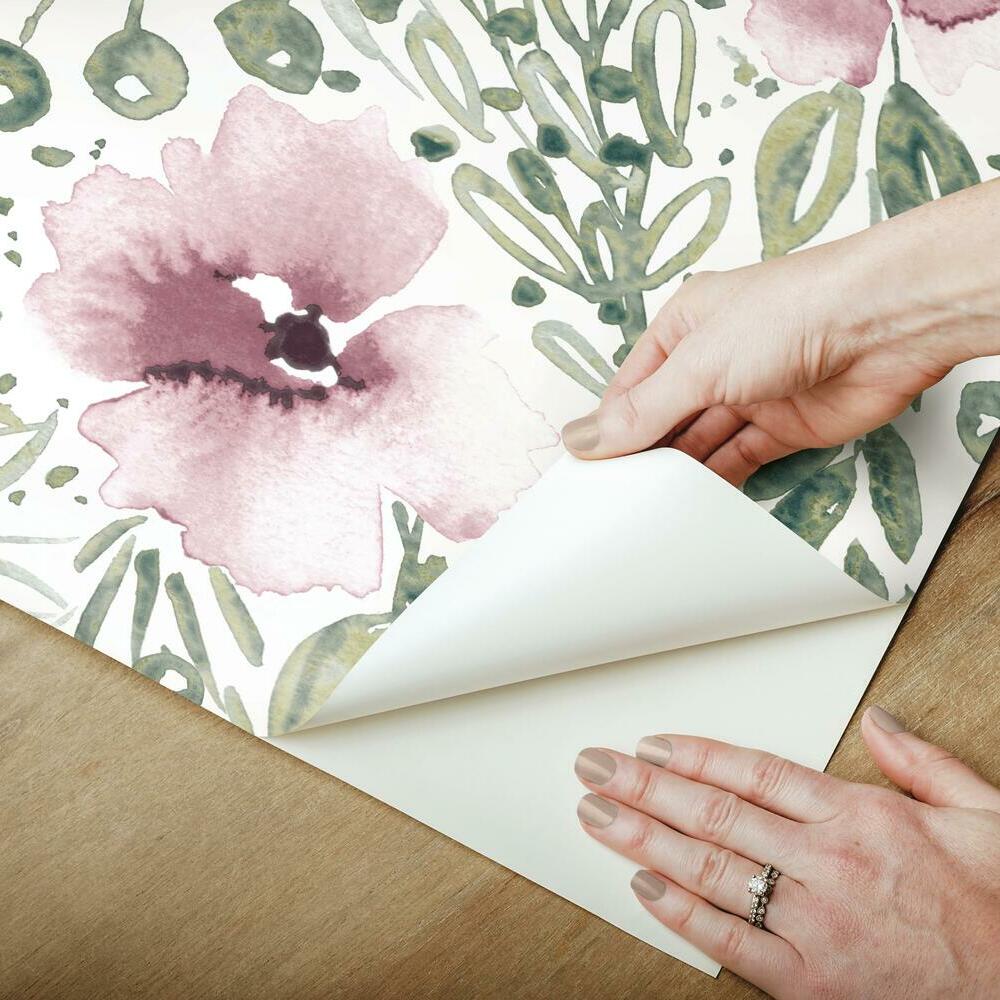 Clara Jean April Showers Peel and Stick Wallpaper Peel and Stick Wallpaper RoomMates   