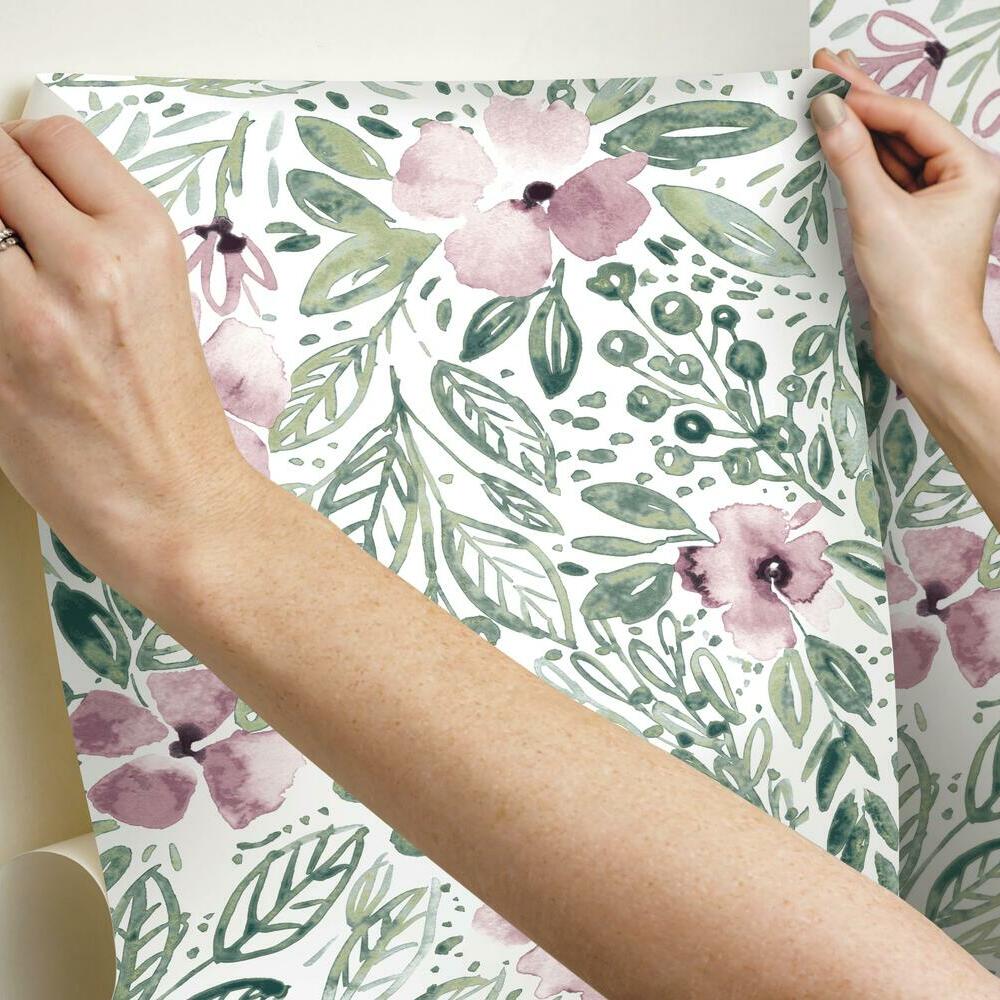 Clara Jean April Showers Peel and Stick Wallpaper Peel and Stick Wallpaper RoomMates   
