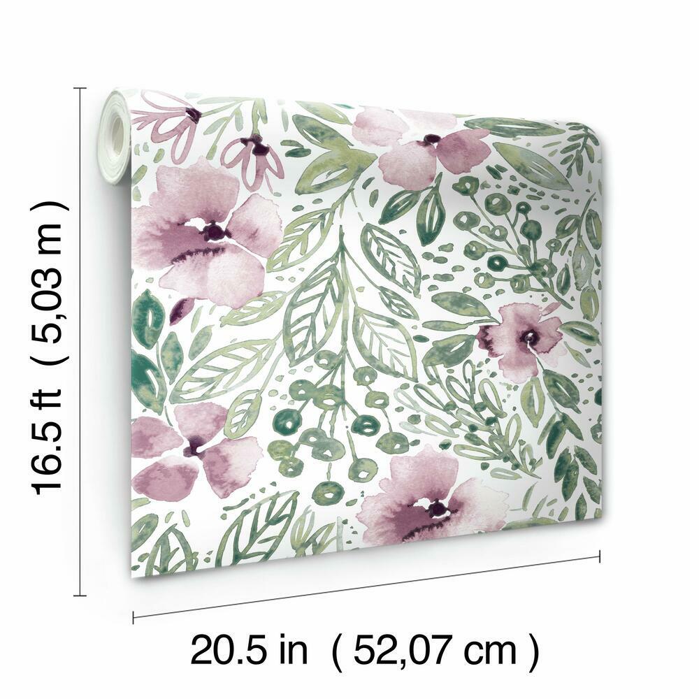 Clara Jean April Showers Peel and Stick Wallpaper Peel and Stick Wallpaper RoomMates   