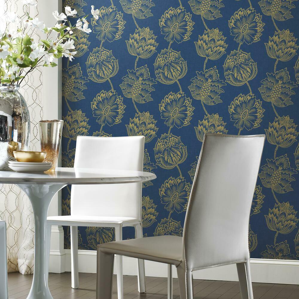 Batik Jacobean Peel and Stick Wallpaper Peel and Stick Wallpaper RoomMates   