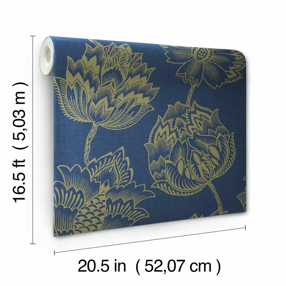 Batik Jacobean Peel and Stick Wallpaper Peel and Stick Wallpaper RoomMates   