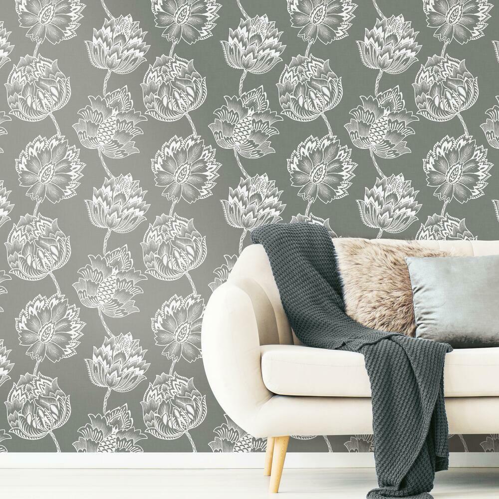 Batik Jacobean Peel and Stick Wallpaper Peel and Stick Wallpaper RoomMates   