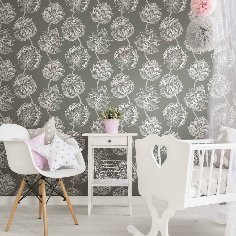 Batik Jacobean Peel and Stick Wallpaper Peel and Stick Wallpaper RoomMates   