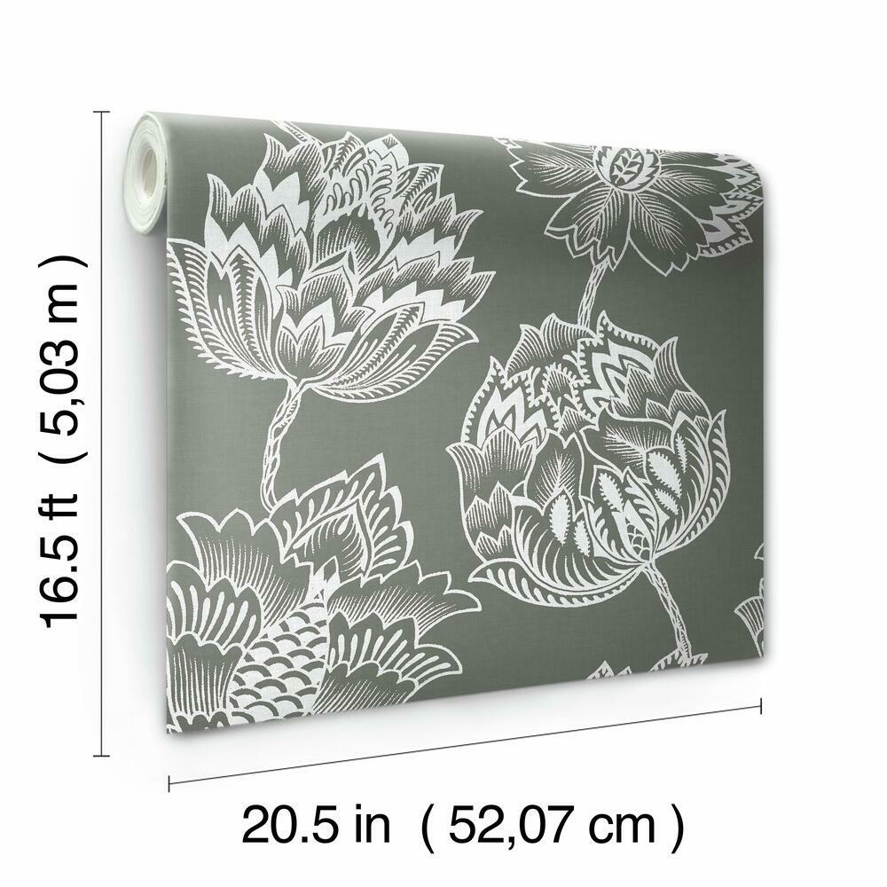 Batik Jacobean Peel and Stick Wallpaper Peel and Stick Wallpaper RoomMates   