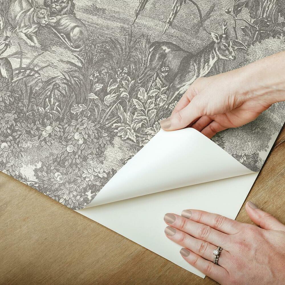 Jungle Toile Peel and Stick Wallpaper Peel and Stick Wallpaper RoomMates   
