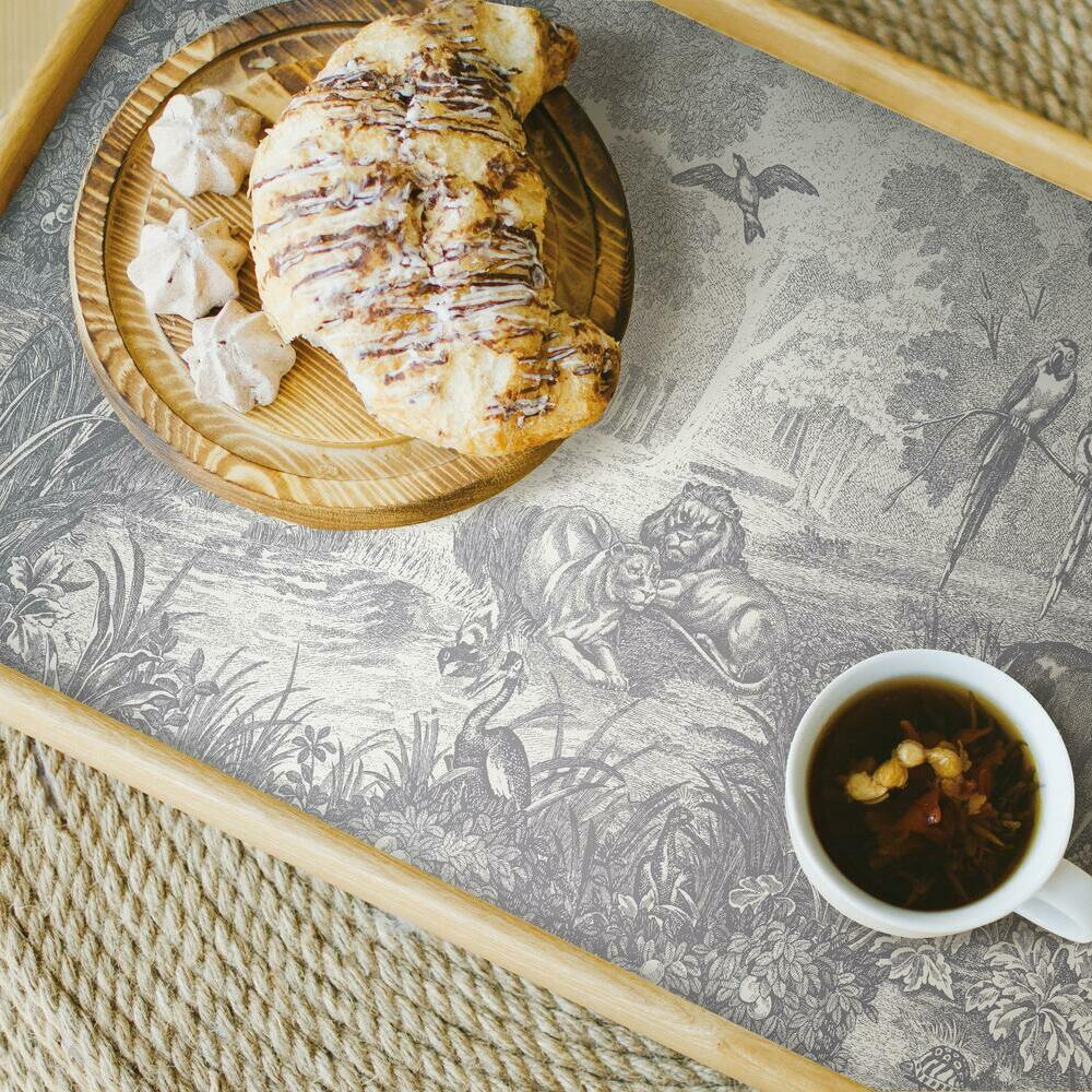 Jungle Toile Peel and Stick Wallpaper Peel and Stick Wallpaper RoomMates   
