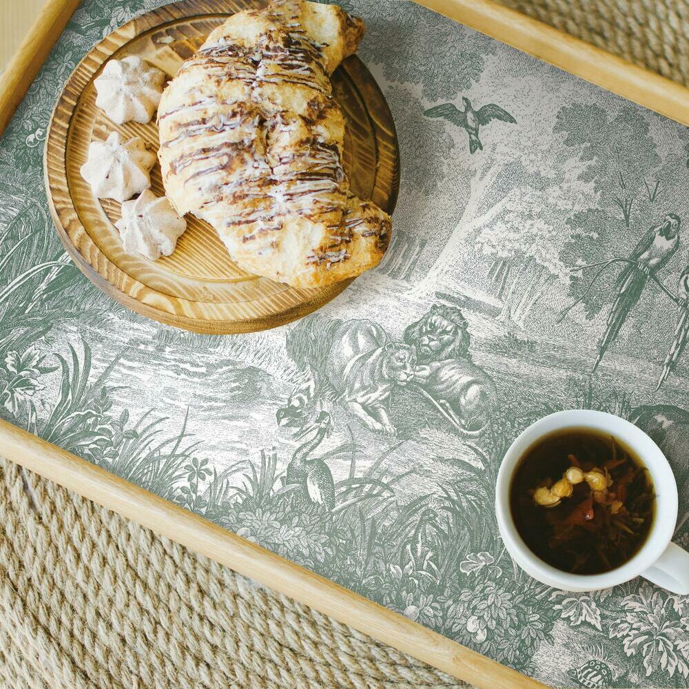 Jungle Toile Peel and Stick Wallpaper Peel and Stick Wallpaper RoomMates   