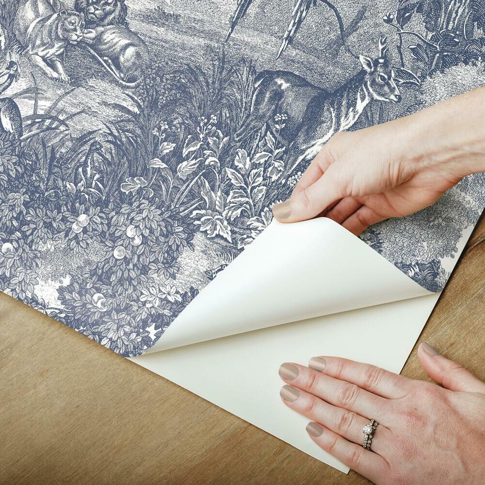 Jungle Toile Peel and Stick Wallpaper Peel and Stick Wallpaper RoomMates   